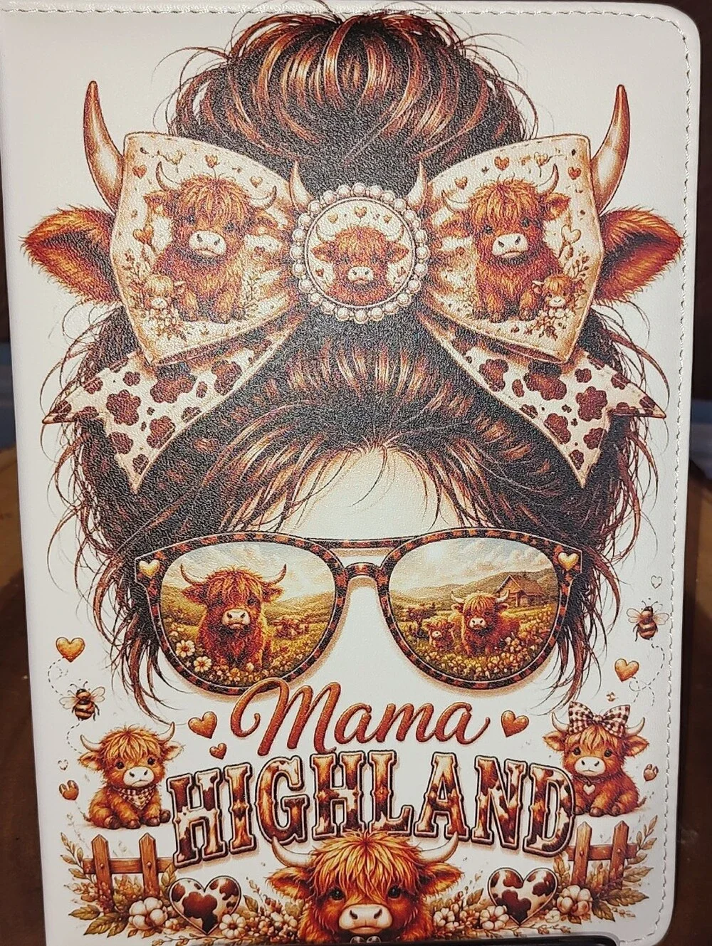 New! Highland Cow Mama Soft Cover Notebook